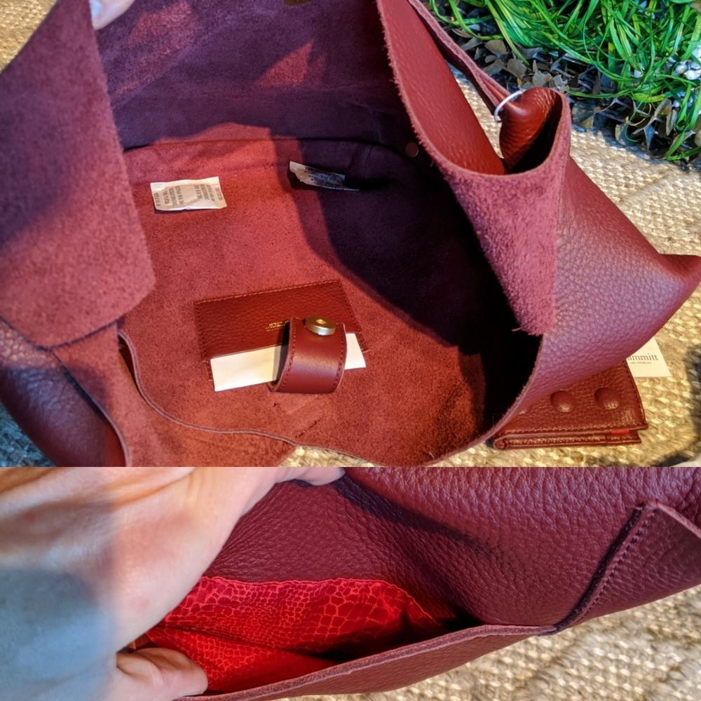 🛍️SOLD🛍️Hammitt crimson hobo and wallet set - Picture 4 of 8
